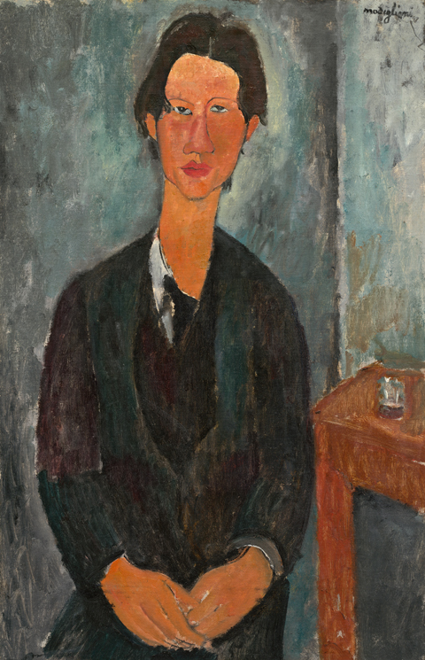 Amedeo Modigliani, Portrait of Chaim Soutine, 1917 National Gallery, Washington, D.C. 